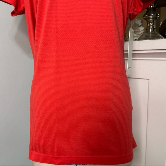 Lululemon Swiftly Tech 2.0 Short Sleeve Short Womens Size 16 Love Red NWT - Picture 5 of 11